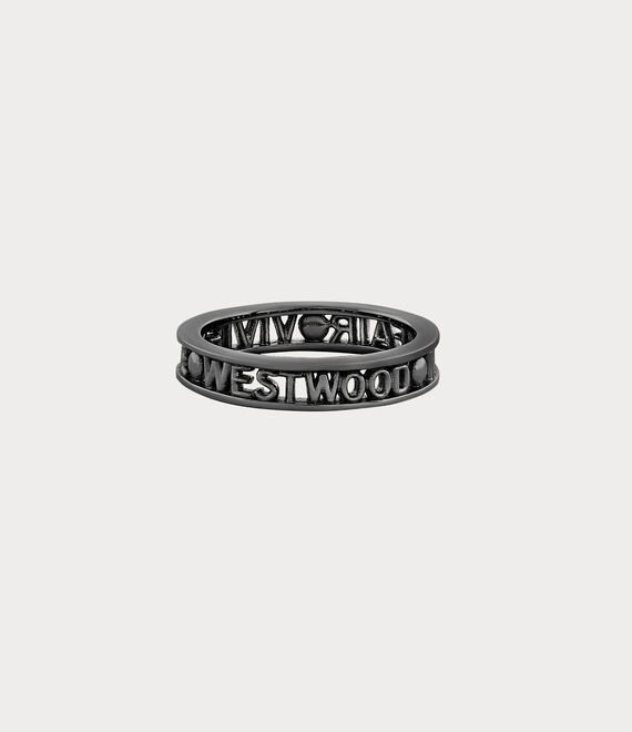 Vivienne Westwood Westminster Ring in RUTHENIUM(925)